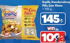 ERPİLİÇ DONDURULMUŞ PİLİÇ ÇITIR FİLETO 700 G
